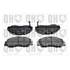 4 plaquettes de frein avant Quinton Hazell BP703