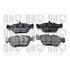 4 plaquettes de frein avant Quinton Hazell BP738