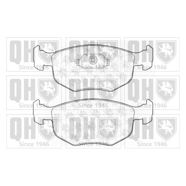 4 plaquettes de frein avant Quinton Hazell BP832