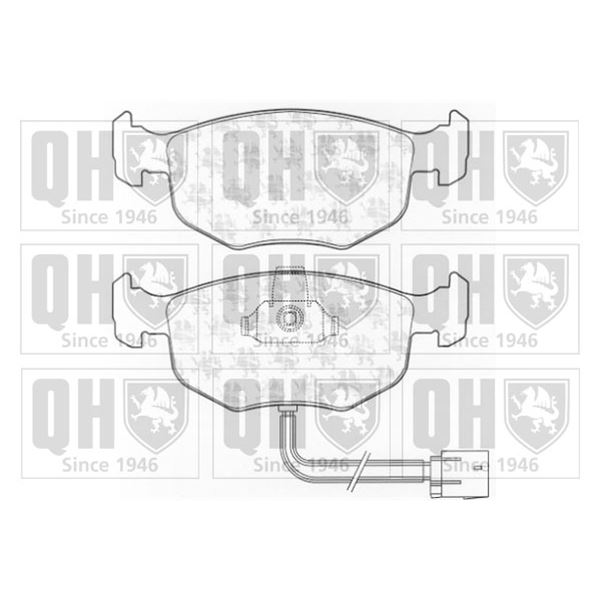 4 plaquettes de frein avant Quinton Hazell BP834