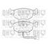 4 plaquettes de frein avant Quinton Hazell BP834