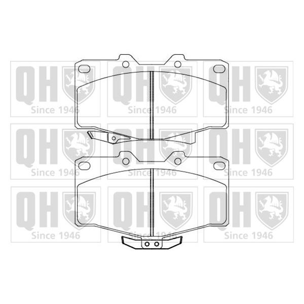 4 plaquettes de frein avant Quinton Hazell BP858