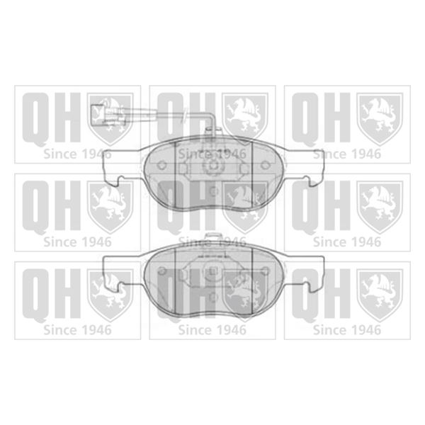 4 plaquettes de frein avant Quinton Hazell BP860