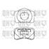 4 plaquettes de frein avant Quinton Hazell BP883