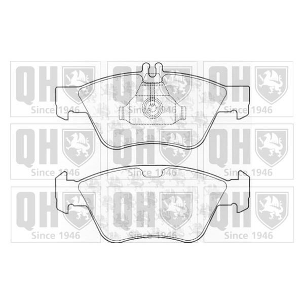 4 plaquettes de frein avant Quinton Hazell BP920