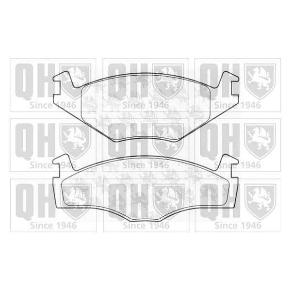 4 plaquettes de frein avant Quinton Hazell BP925