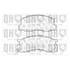 4 plaquettes de frein avant Quinton Hazell BP965