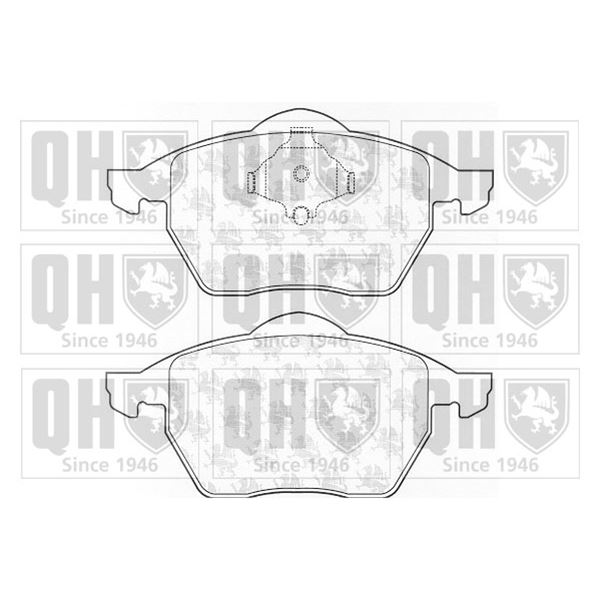 4 plaquettes de frein avant Quinton Hazell BP975