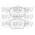 4 plaquettes de frein avant Quinton Hazell BP975
