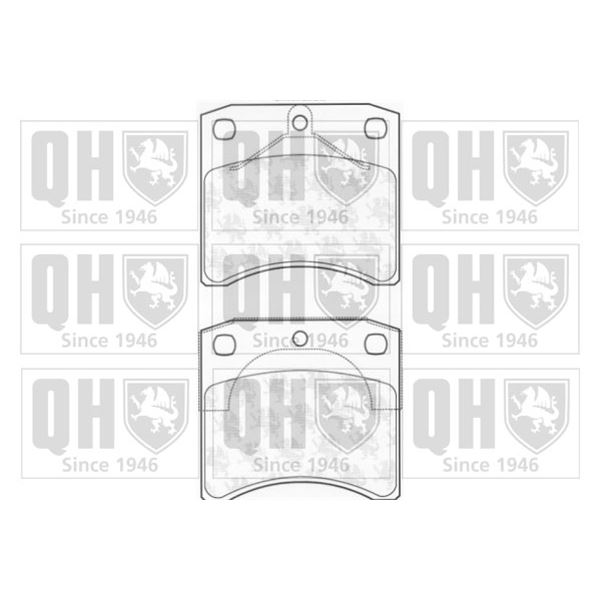 4 plaquettes de frein avant Quinton Hazell BP978