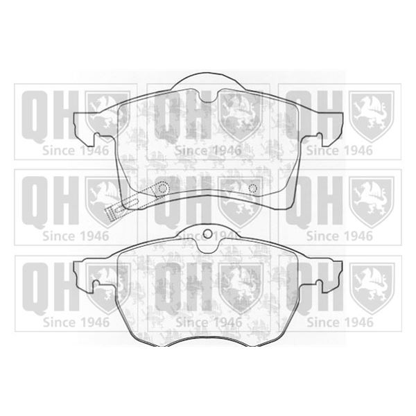 4 plaquettes de frein avant Quinton Hazell BP984