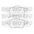 4 plaquettes de frein avant Quinton Hazell BP984