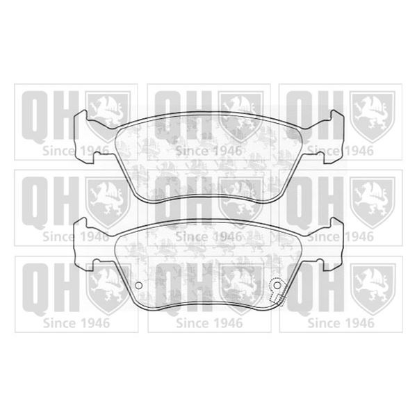 4 plaquettes de frein avant Quinton Hazell BP986