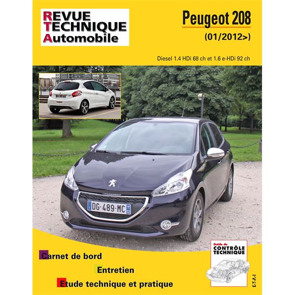 Revue Technique B787 pour PEUGEOT 208 2012-03-> 1.4 HDI / 1.6 HDI (REF 25448)