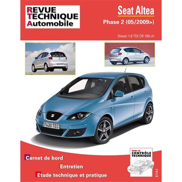 Revue Technique HS 012.1 pour SEAT ALTEA PHASE 2 (05/2009>) 1.6 TDI (REF 26201)