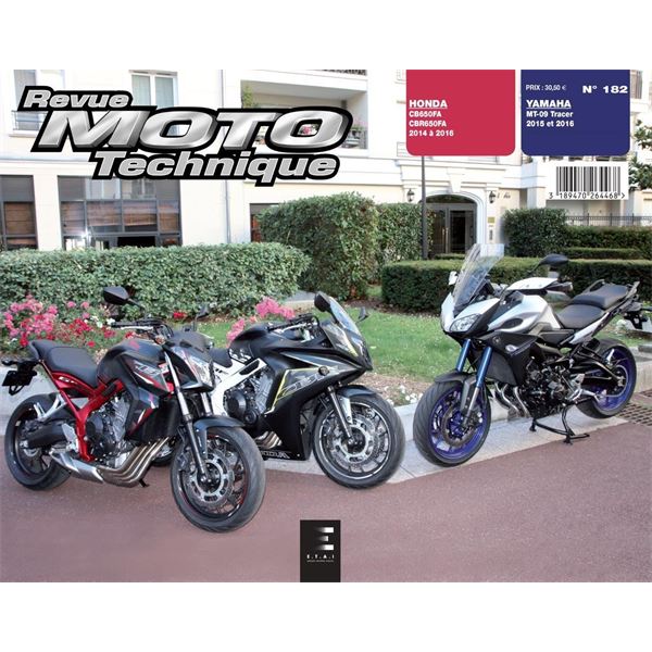 Revue Technique 182 pour MT-09 TRACER (2015>2016) + CBR 650 FAE (2014>2011) (REF 26443)