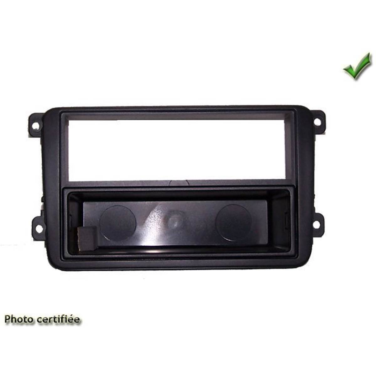 Entretoise pour autoradio VW Seat Skoda Noire