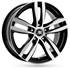 Jante aluminium Racer 17 pouces Noir Face Polie
