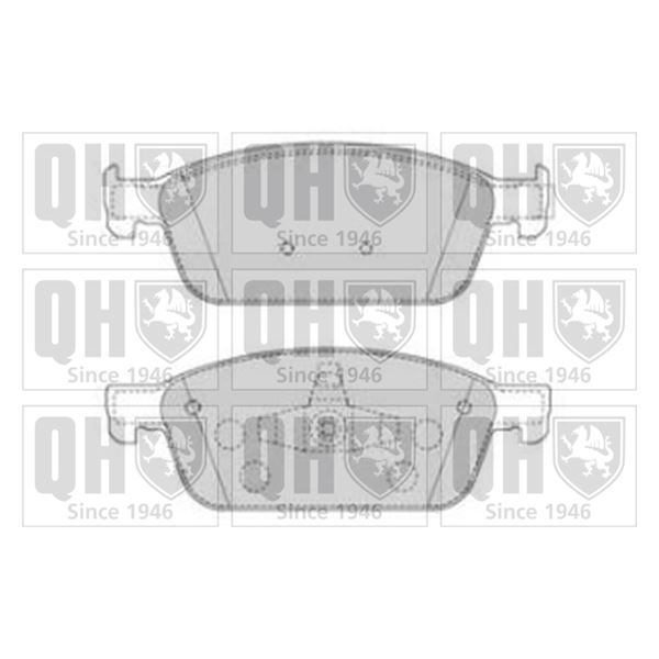 4 plaquettes avant Quinton Hazell BP1866