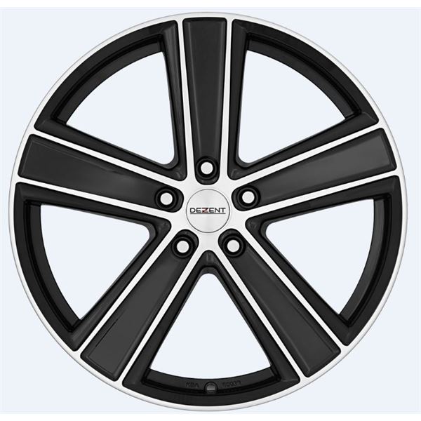 Jante alu DEZENT 16 pouces Th Dark Noir Mat / Face Miroir