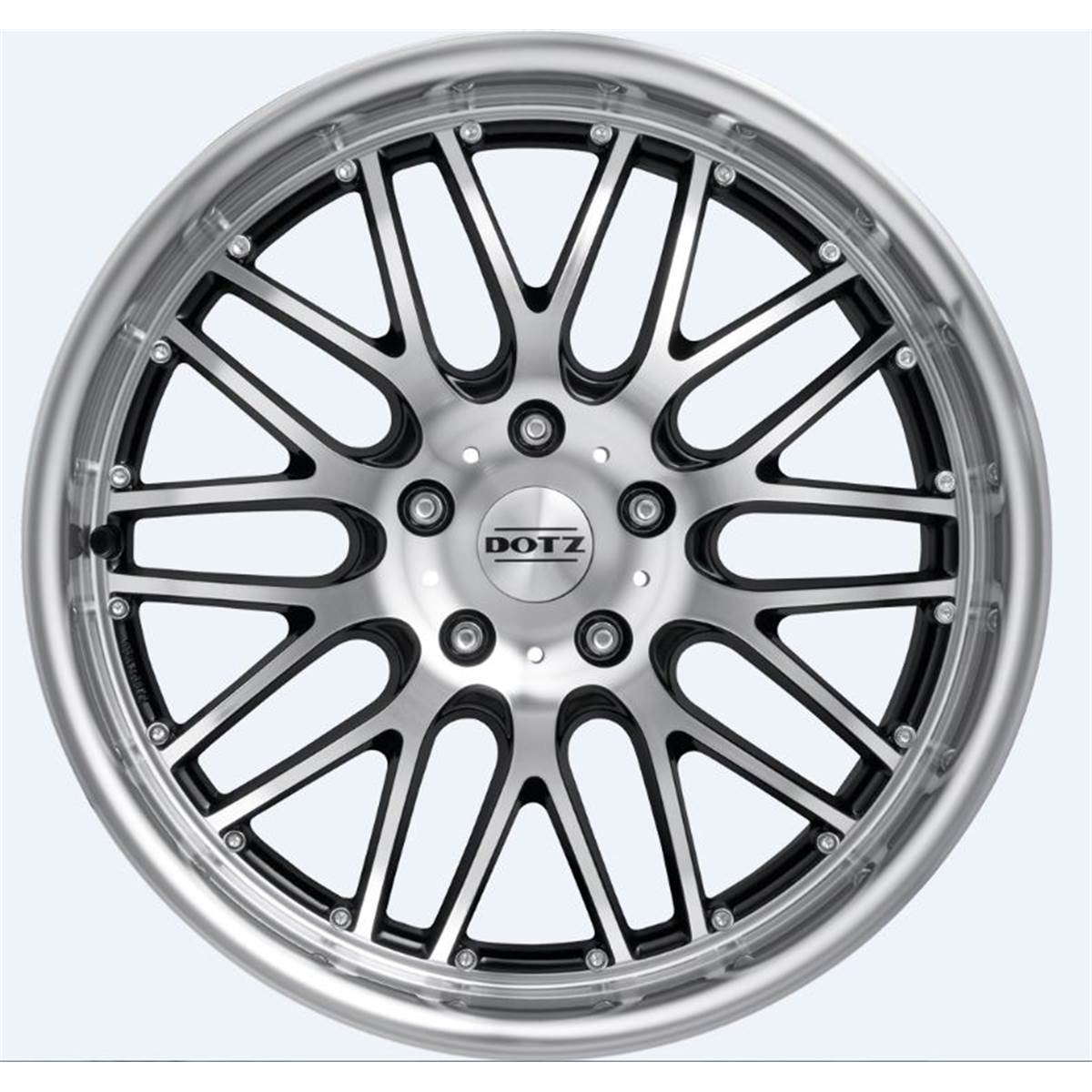 Jante Alu Dotz 16 Pouces Mugello Noir Mat / Face Miroir