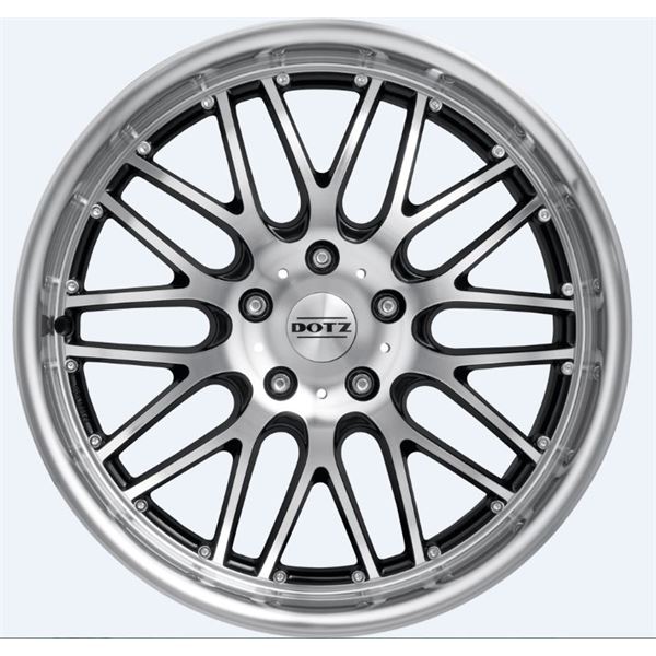Jante alu DOTZ 16 pouces  Mugello Noir Mat / Face Miroir