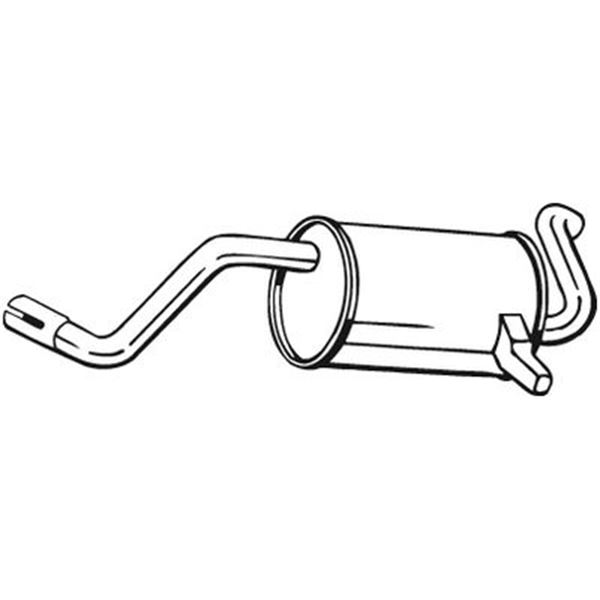 1 silencieux d'échappement arrière Bosal 200053