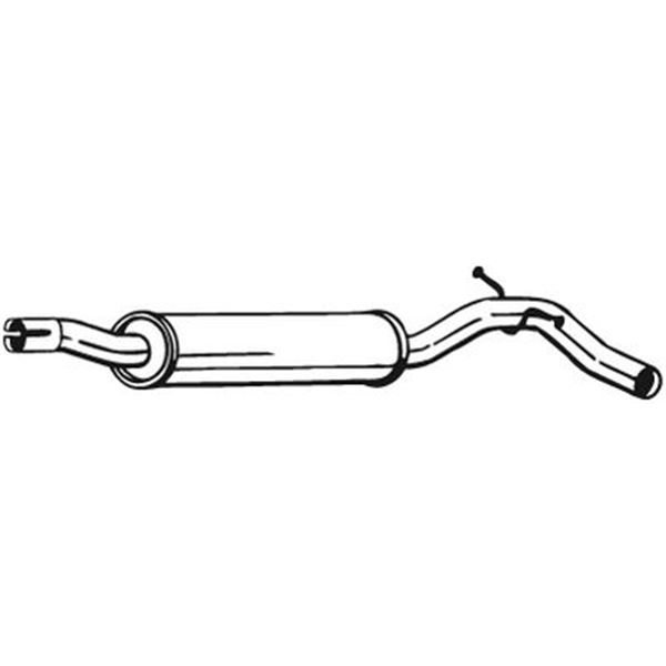 1 silencieux d'échappement intermédiaire Bosal 220007