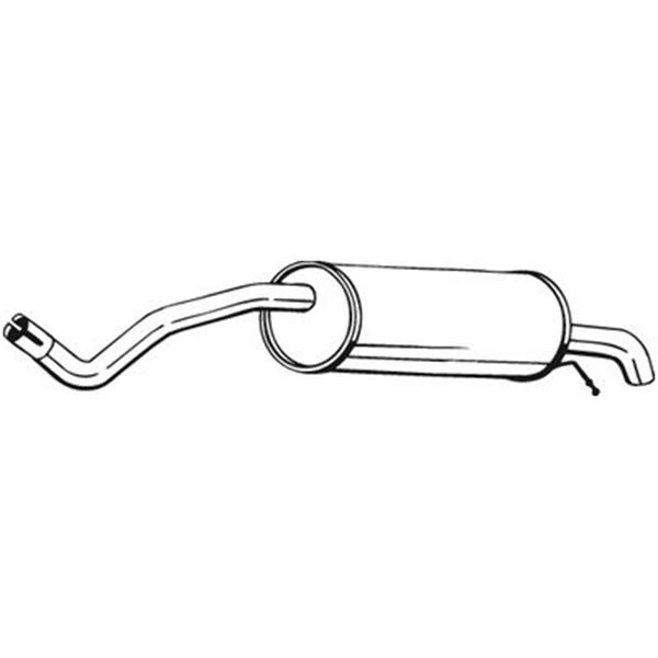 1 silencieux d'échappement arrière Bosal 278661