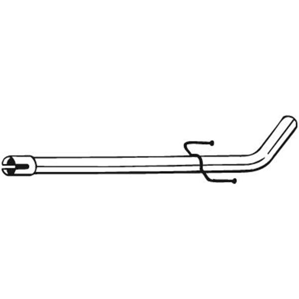 1 tuyau d'échappement avant Bosal 700187