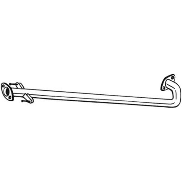 1 tuyau d'échappement intermédiaire Bosal 800131