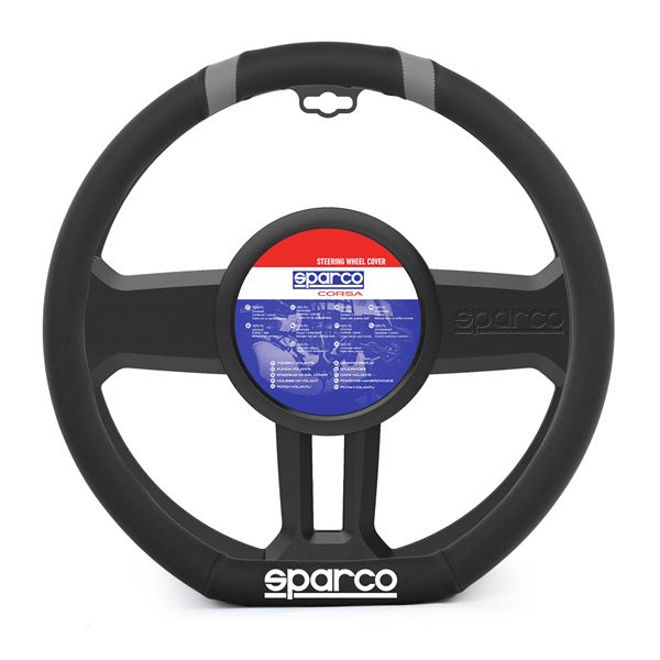 Couvre-volant méplat et liserés gris SPARCO