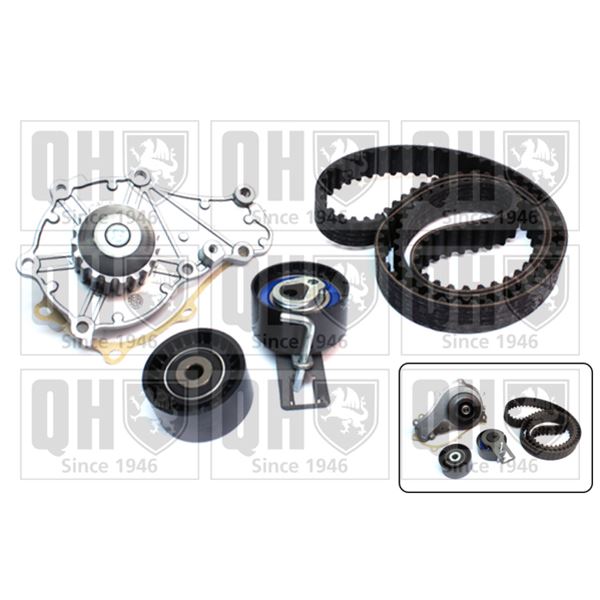 1 kit de distribution + 1 pompe à eau Quinton Hazell QBPK8710