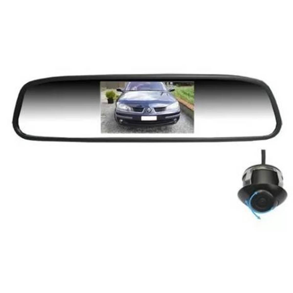 Caméra De Recul + Écran Rétroviseur Lcd Beeper Rw043p