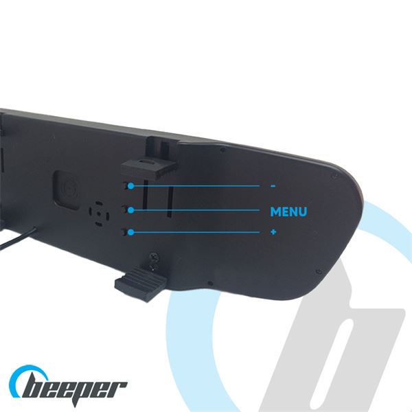 Caméra de recul + écran rétroviseur LCD Beeper RW043P