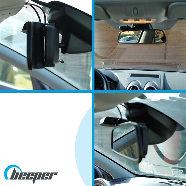 Caméra de recul + écran rétroviseur LCD Beeper RW043P