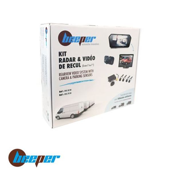 Pack Caméra + écran LCD + radar Beeper RVU-5R1W