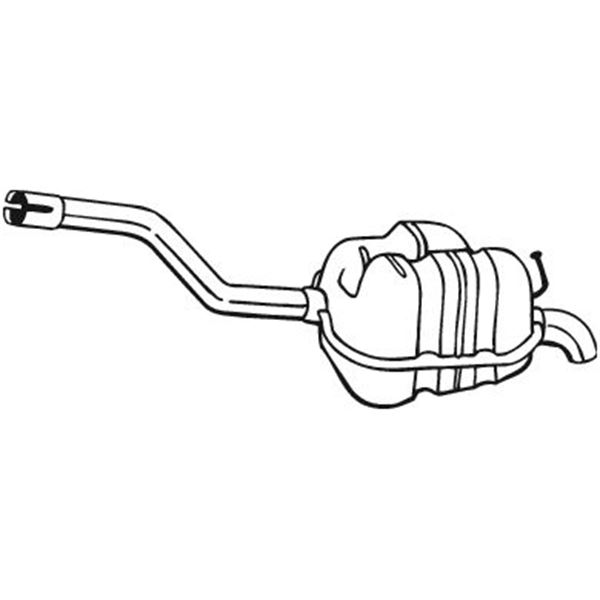 1 silencieux d'échappement arrière Bosal 233161