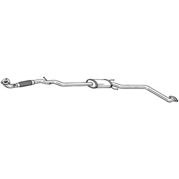 1 silencieux d'échappement intermédiaire Bosal 293031