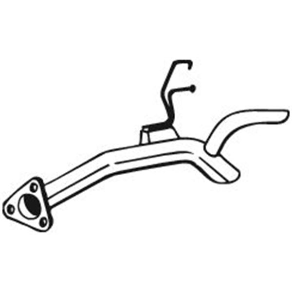 1 tuyau d'échappement arrière Bosal 750181