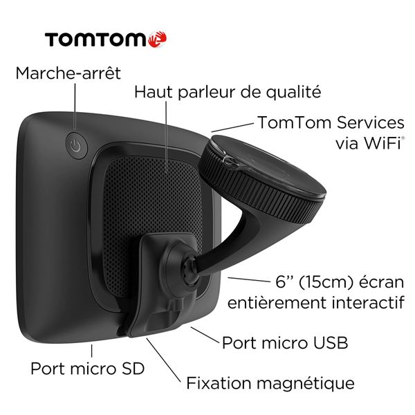 TomTom GO Professional 6200 – Navigatore Per Camion E Autobus Con Mappe Europa, Traffico Reale, SIM Inclusa E Schermo 6 Pollici