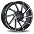 Jante aluminium Racer 17 pouces Noir Satin Face Polie Turn
