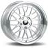 Jante alu INFINY R1 17 pouces Argent Bord Poli