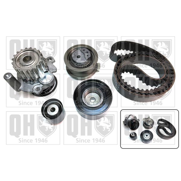 1 kit de distribution + 1 pompe à eau Quinton Hazell QBPK6953