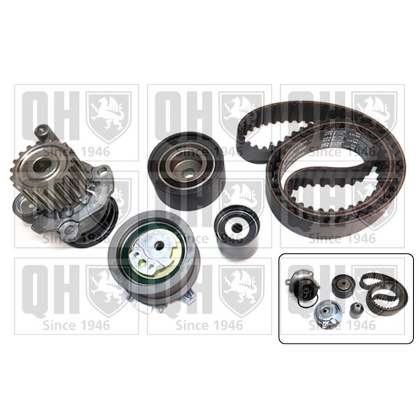 1 kit de distribution + 1 pompe à eau Quinton Hazell QBPK7763