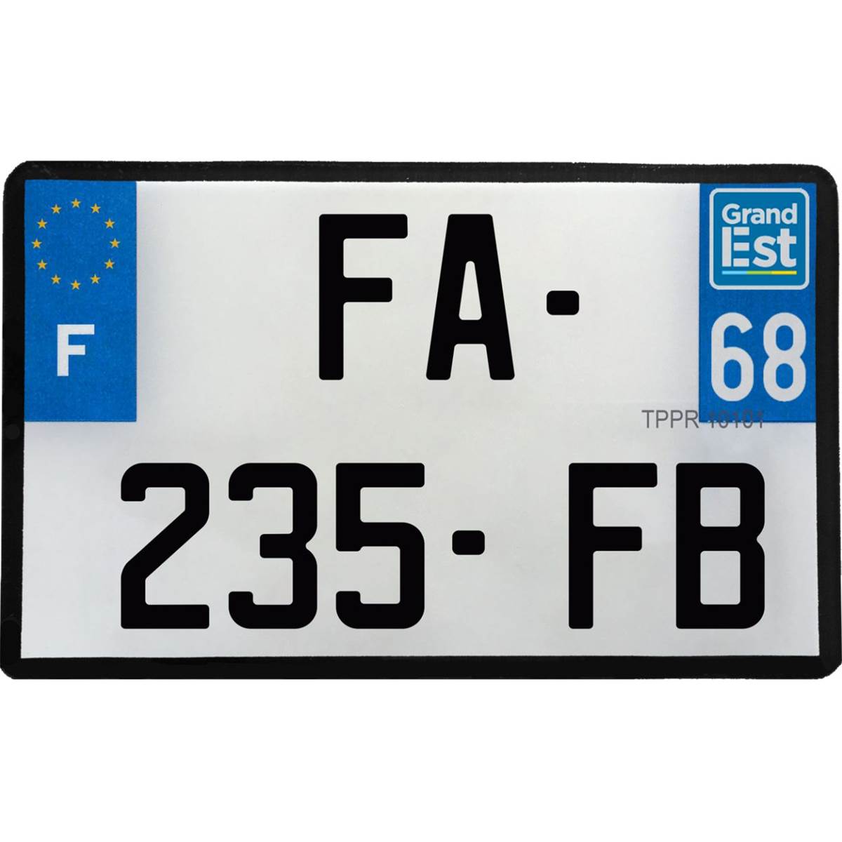 Plaque Immatriculation Plastique 210 X 130 Mm Département 52