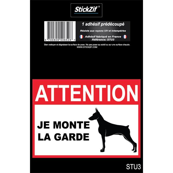 Adhésif Je monte la garde x1
