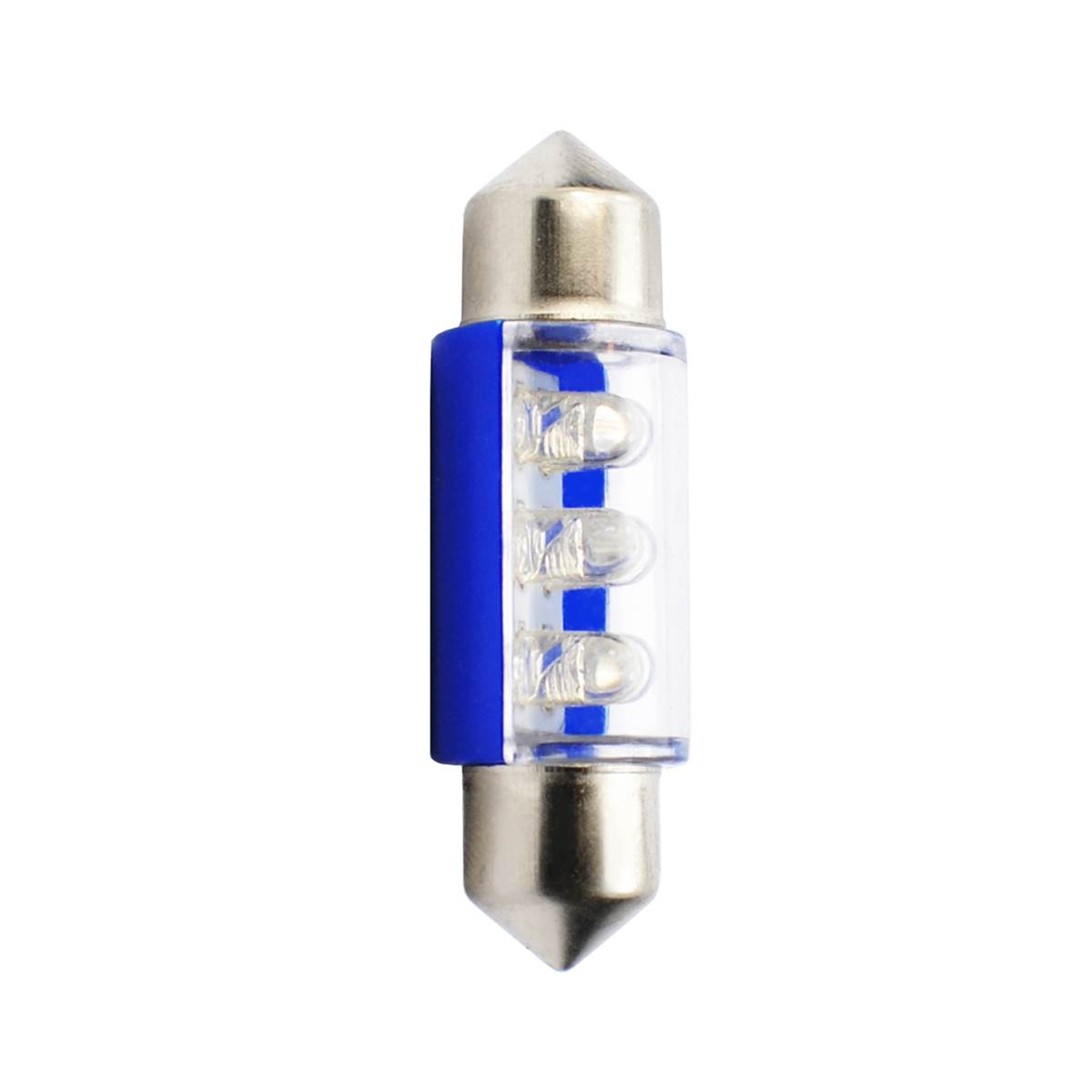 Ampoules (2 pièces) Led Navette C5w 36 Mm Bleu