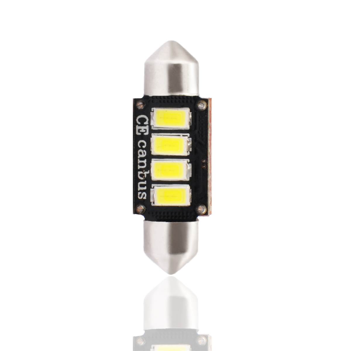 2 ampoules navette à LED CANBUS blanc 36 mm