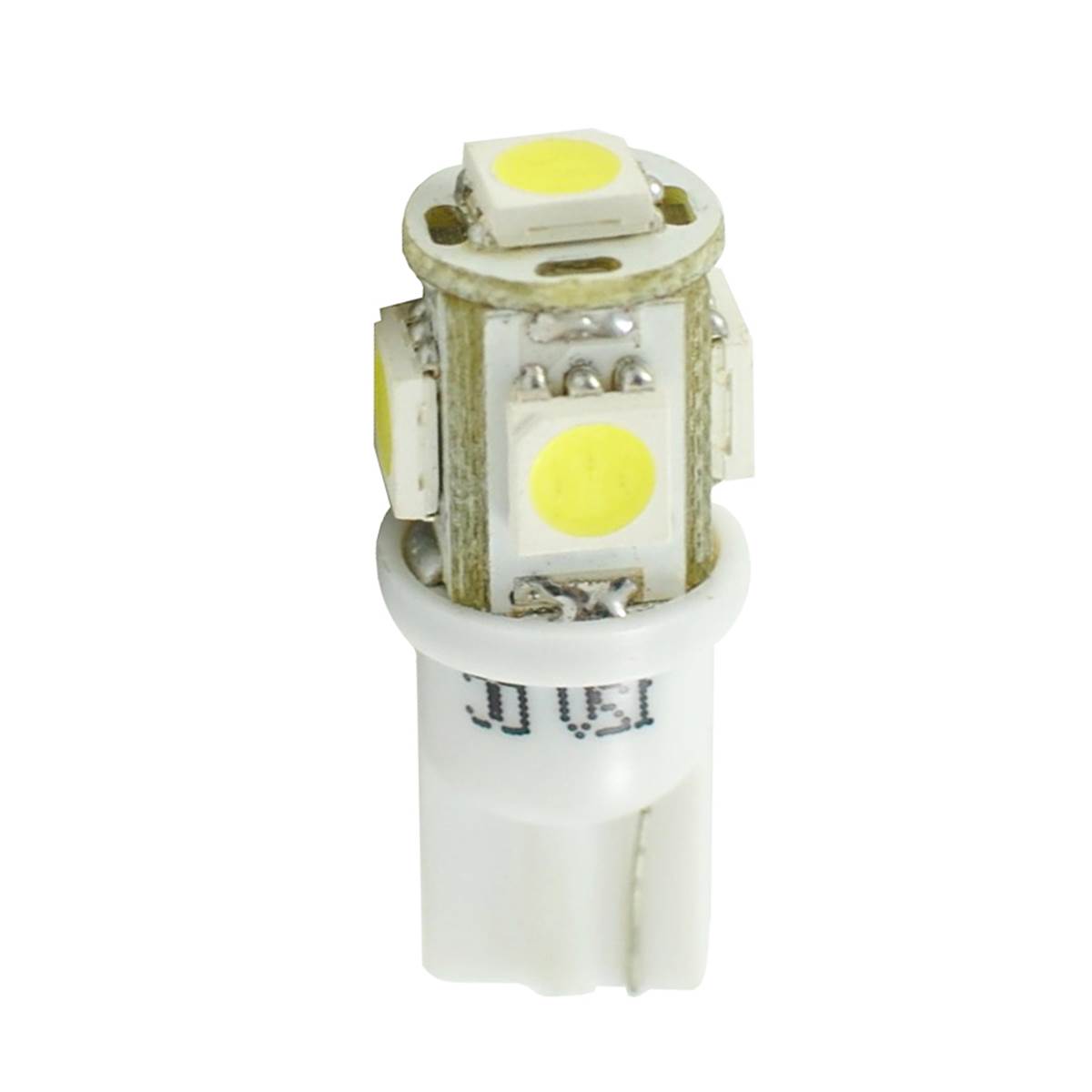 2 ampoules T10 avec 5 LED blanche